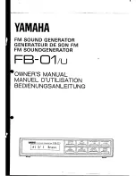 Yamaha FB-01/U Owner'S Manual preview