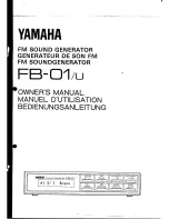 Preview for 1 page of Yamaha FB-01/U Owner'S Manual