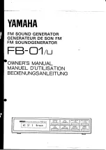 Preview for 1 page of Yamaha FB-01 Owner'S Manual