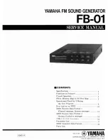 Preview for 1 page of Yamaha FB-01 Service Manual