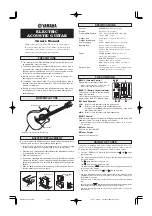 Yamaha FGX700SC Owner'S Manual preview