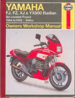 Yamaha FJ Owners Workshop Manual preview