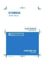 Yamaha FJR1300AS Owner'S Manual preview