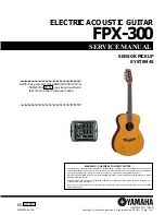 Предварительный просмотр 1 страницы Yamaha FPX-300 Service Manual