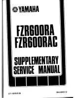 Предварительный просмотр 1 страницы Yamaha FRZ600RAC Supplementary Service Manual