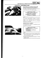 Предварительный просмотр 6 страницы Yamaha FRZ600RAC Supplementary Service Manual