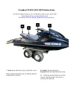 Preview for 1 page of Yamaha FX HO 2012 Instructions