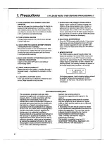 Предварительный просмотр 4 страницы Yamaha FX500 Operation Manual