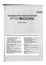 Предварительный просмотр 27 страницы Yamaha FX500B Operation Manual