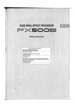 Предварительный просмотр 53 страницы Yamaha FX500B Operation Manual