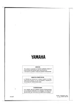 Предварительный просмотр 94 страницы Yamaha FX500B Operation Manual