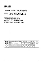 Yamaha FX550 Operating Manual предпросмотр