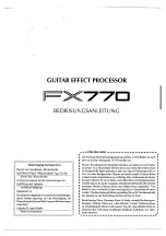 Предварительный просмотр 154 страницы Yamaha FX770 Owner'S Manual