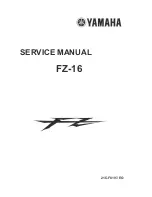 Yamaha FZ-16 Service Manual preview