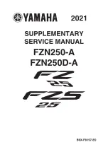 Предварительный просмотр 1 страницы Yamaha FZ 25 2021 Supplementary Service Manual