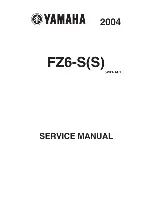 Yamaha FZ6-S 2004 Service Manual предпросмотр