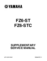 Предварительный просмотр 1 страницы Yamaha FZ6-ST Supplementary Service Manual