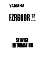 Yamaha FZR600R Service Manual preview