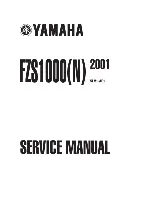 Предварительный просмотр 1 страницы Yamaha FZS1000(N) 2001 Service Manual