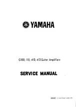 Preview for 1 page of Yamaha G100-115 Service Manual