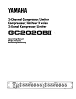 Yamaha GC2020BII Operating Manual preview
