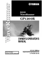 Preview for 1 page of Yamaha GP1200R WaveRunner 2001 Owner'S/Operator'S Manual