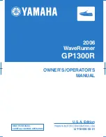 Preview for 1 page of Yamaha GP1300R WaveRunner 2003 Owner'S/Operator'S Manual