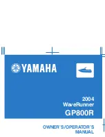 Yamaha GP800R WaveRunner 2003 Owner'S/Operator'S Manual preview