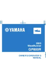 Preview for 1 page of Yamaha GP800R WaveRunner 2005 Owner'S/Operator'S Manual