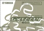 Yamaha Grizzly 300 Owner'S Manual preview