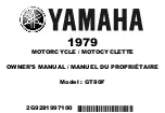 Preview for 1 page of Yamaha GT80F 1979 Owner'S Manual