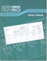 Yamaha GW50 Owner'S Manual предпросмотр