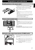 Предварительный просмотр 13 страницы Yamaha GX-505VCD Owner'S Manual