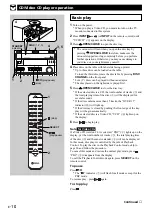 Предварительный просмотр 18 страницы Yamaha GX-505VCD Owner'S Manual