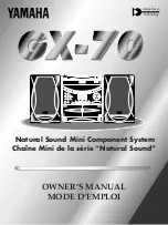 Preview for 1 page of Yamaha GX-70 Owner'S Manual