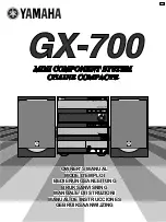 Предварительный просмотр 1 страницы Yamaha GX-700 Owner'S Manual