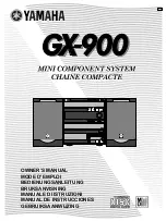 Preview for 1 page of Yamaha GX-900 Owner'S Manual