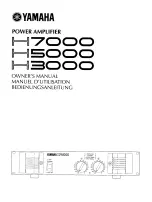 Yamaha H5000 Owner'S Manual preview