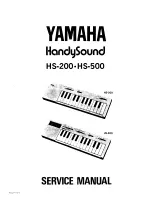 Yamaha HandySound HS-200 Service Manual предпросмотр