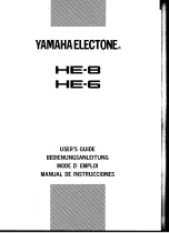 Preview for 1 page of Yamaha HE-6 Manual