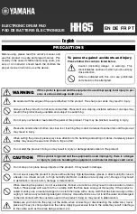 Preview for 1 page of Yamaha HH-65 User Manual