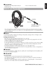 Preview for 3 page of Yamaha HPH-MT7 Owner'S Manual