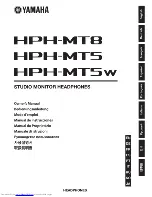Yamaha HPH-MTB Owner'S Manual preview