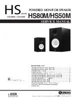 Yamaha HS80M Service Manual preview