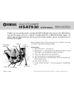 Yamaha HSAT930 Owner'S Manual preview