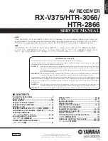 Yamaha HTR-2866A Service Manual preview