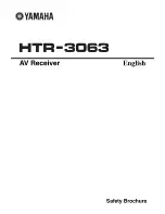 Предварительный просмотр 75 страницы Yamaha HTR-3063 Owner'S Manual