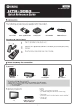 Preview for 1 page of Yamaha HTR-3063BL Quick Reference Manual