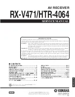 Yamaha HTR-4064 Service Manual preview