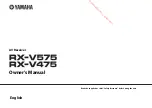 Preview for 1 page of Yamaha HTR-4066 Owner'S Manual